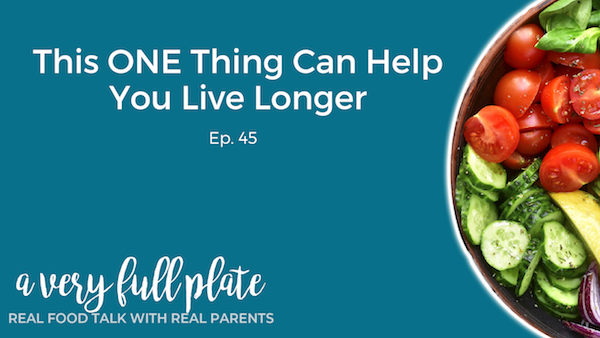Title graphic for the one thing that can help you live longer podcast